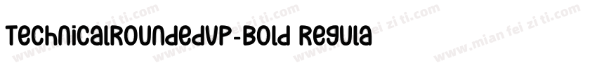 TechnicalRoundedVP-Bold Regular字体转换